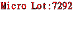 Micro Lot:7292  